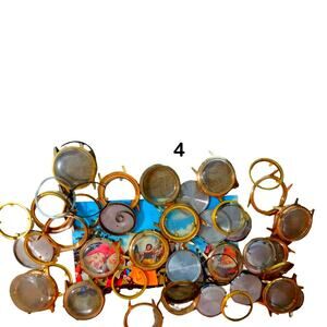 Steampunk Craft Supplies, Watch Cases, Bezels, Crystals, Backs - 8 oz Bag #4